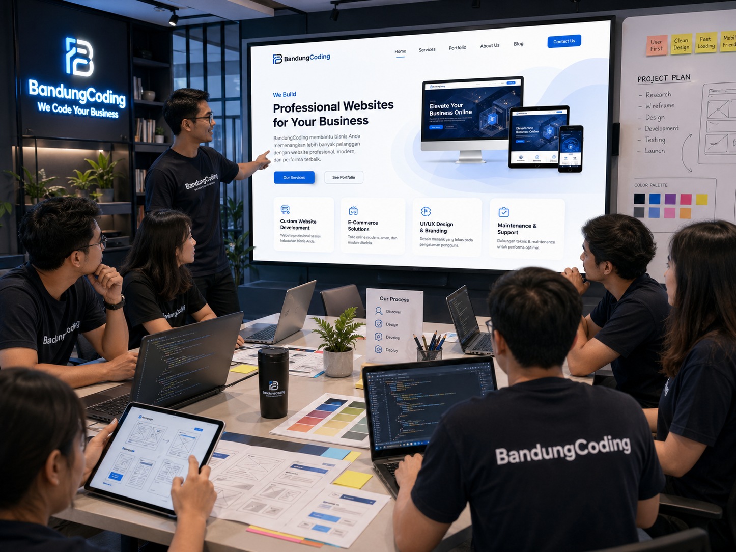 Ilustrasi konten artikel: Paket Jasa Pembuatan Website Bandung untuk Kebutuhan Bisnis Online