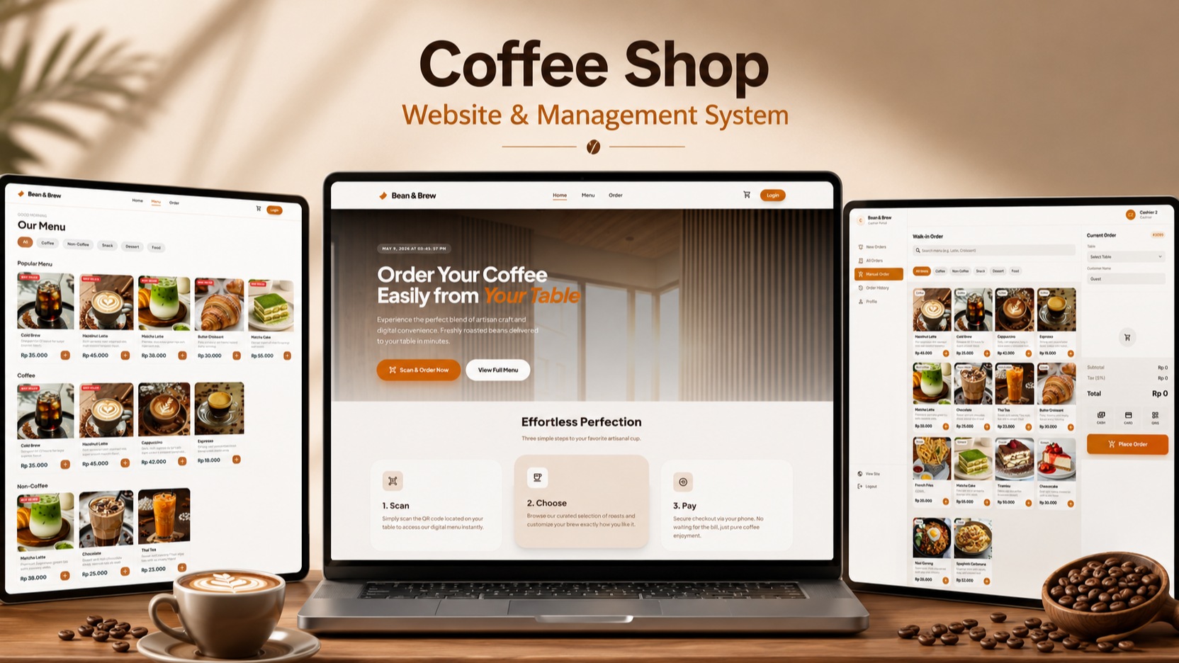 Coffee Shop Website & Management System